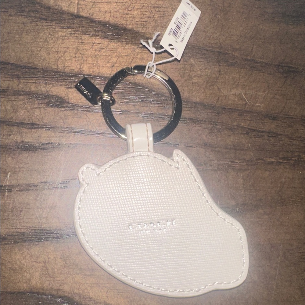 Coach White and Red Rabbit Key Holder - Picture 3 of 3